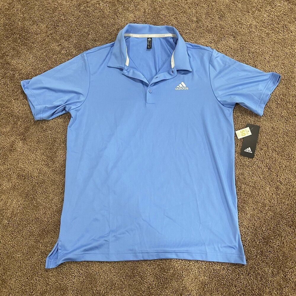 Adidas NWT Men's Medium Polo Golf Shirt Blue ADVS20R772 NWT
